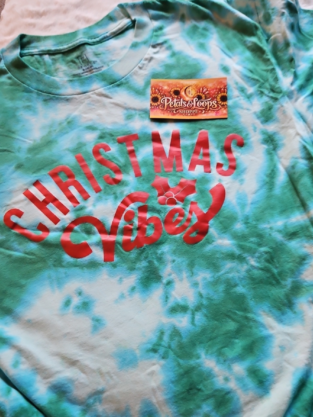 George Green Tie-Dye "Christmas Vibes" Short Sleeve Tee